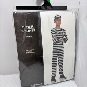 New Kids Convict Costume Halloween Kids Prisoner Child‎ Size M and L  NEW